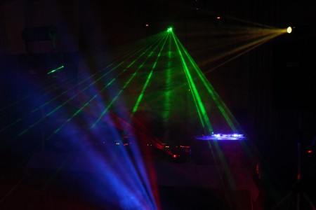 Led moonflower + Led DuoScan + laser